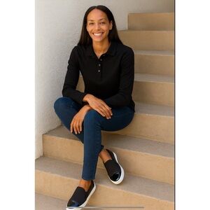 MARC JOSEPH NY JAY SNEAKER SLIP ON NEW BLACK 7.5 COMFORT LIGHTWEIGHT CASUAL CHIC